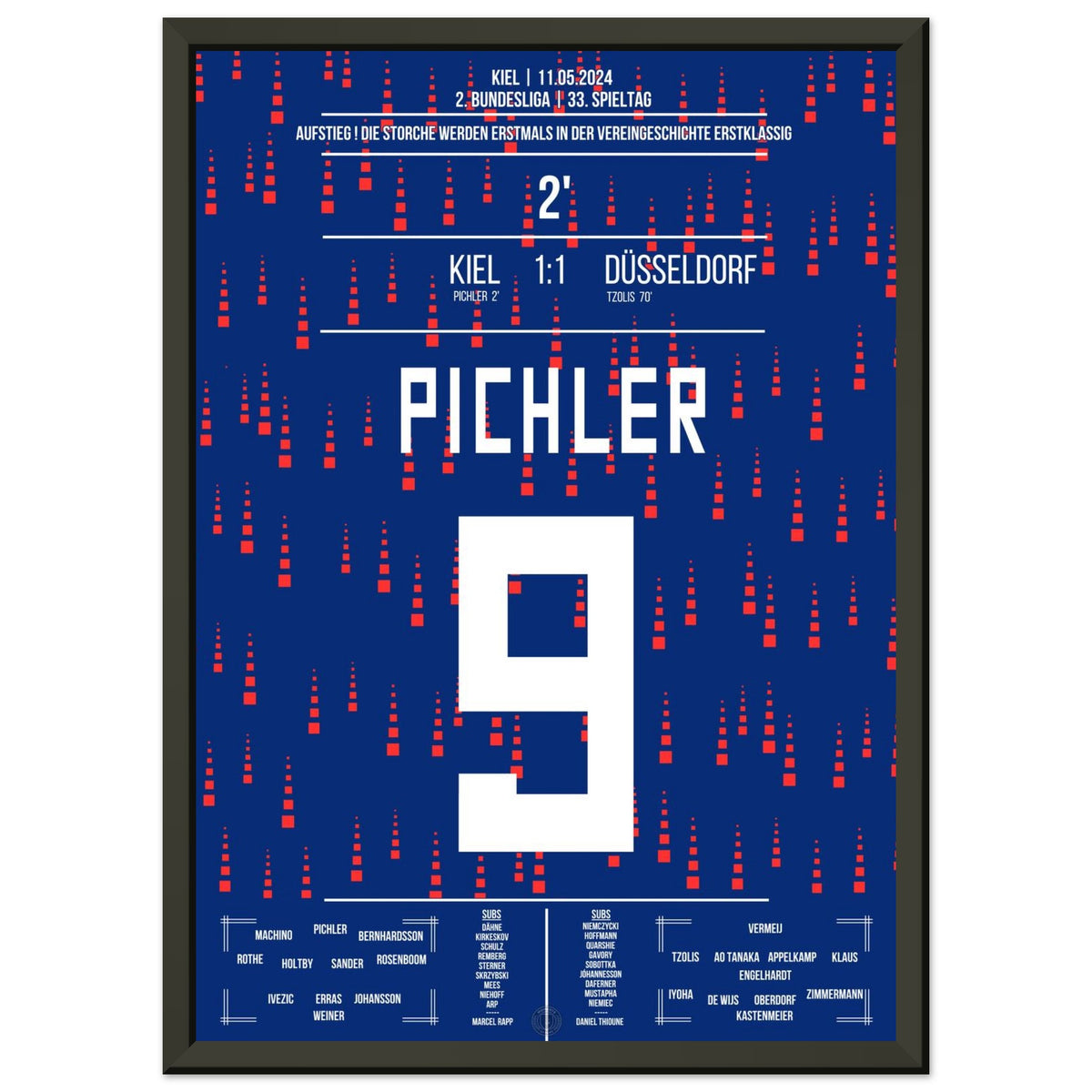 Pichler marque et les Störche célèbrent la première promotion en Bundesliga de l'histoire du club