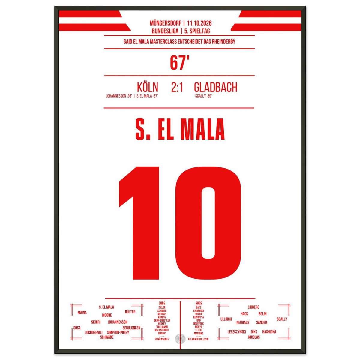 El Mala Scores the Winner in the Rhine Derby