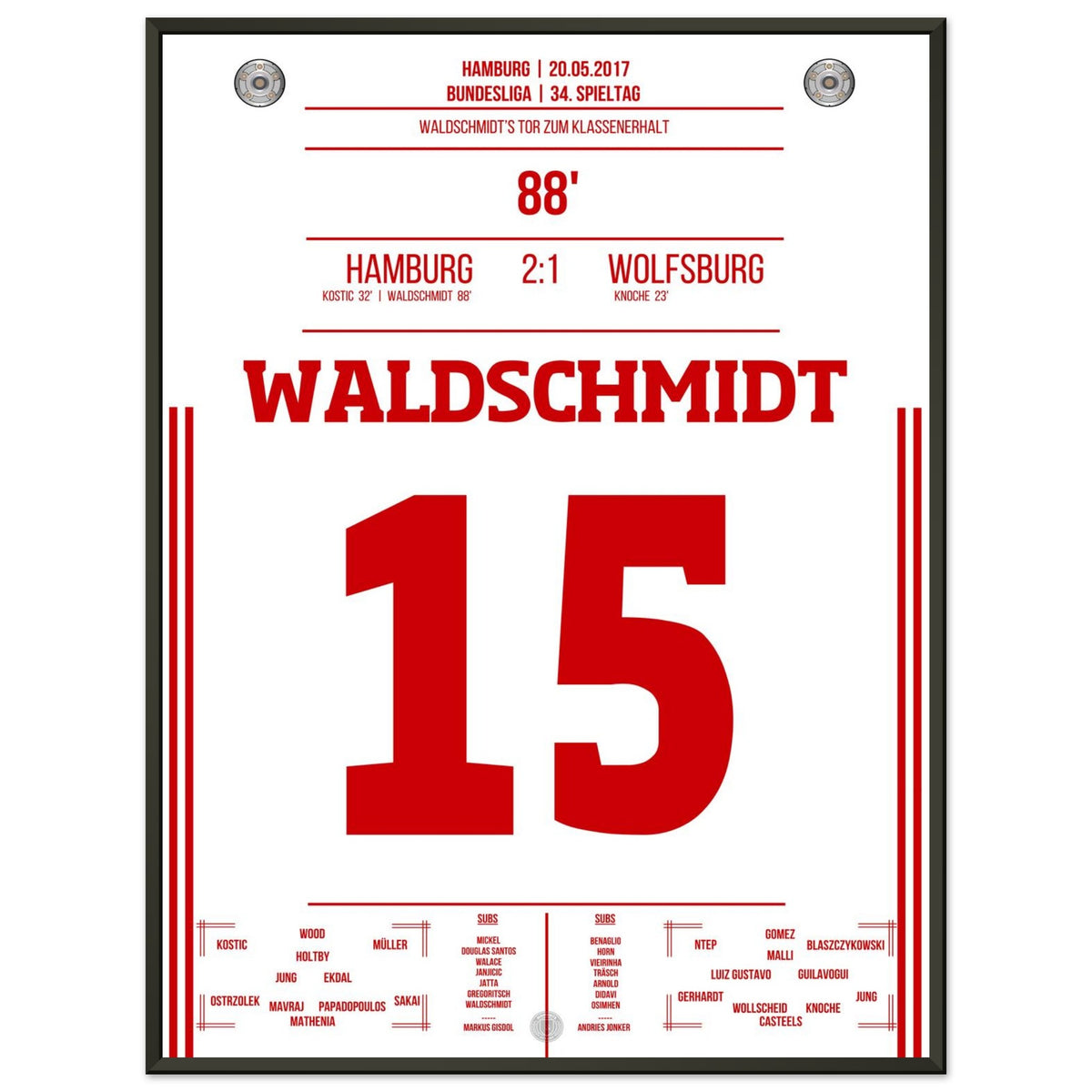 Waldschmidt's goal to stay in the league in 2017