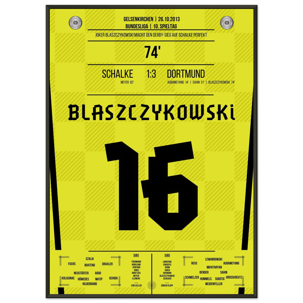 Blaszczykowski completed the derby victory at Schalke in 2013