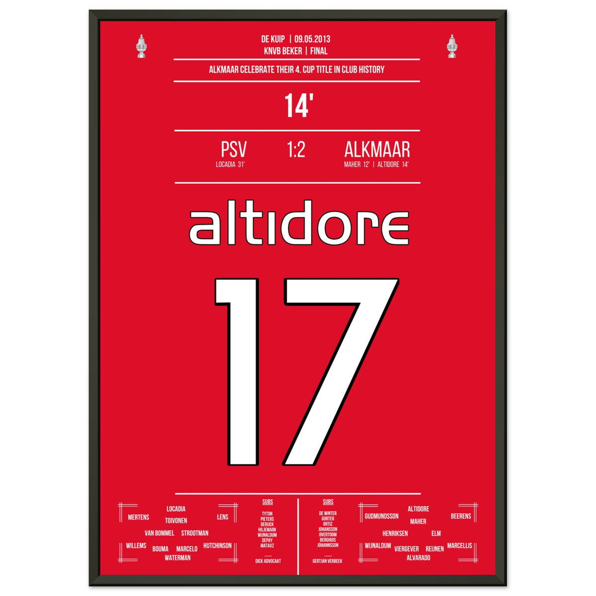 Alkmaar wins the cup for the fourth time in the club's history