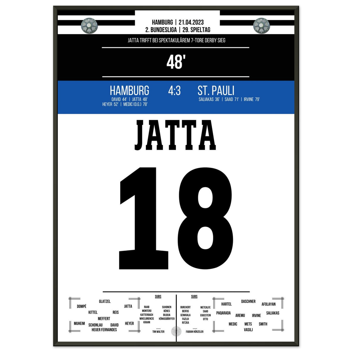 Jatta's goal in wild derby win against St. Pauli