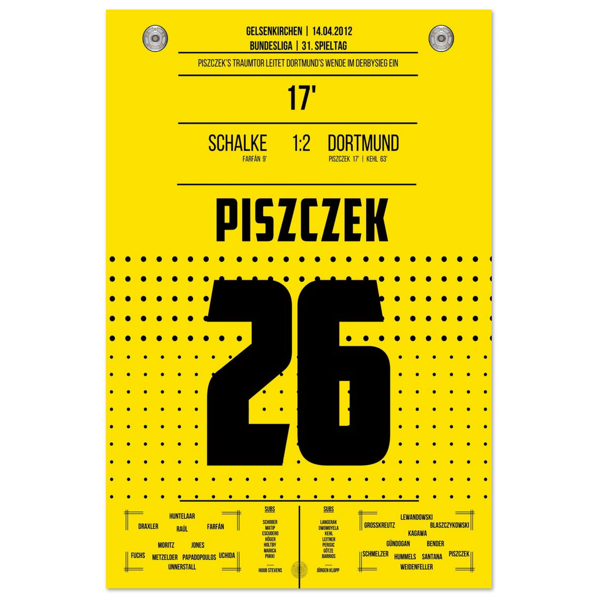 Piszczek's dream goal marks the turning point in the derby win against Schalke