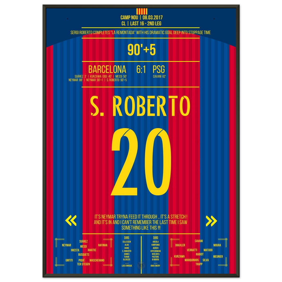 Sergi Roberto's goal at