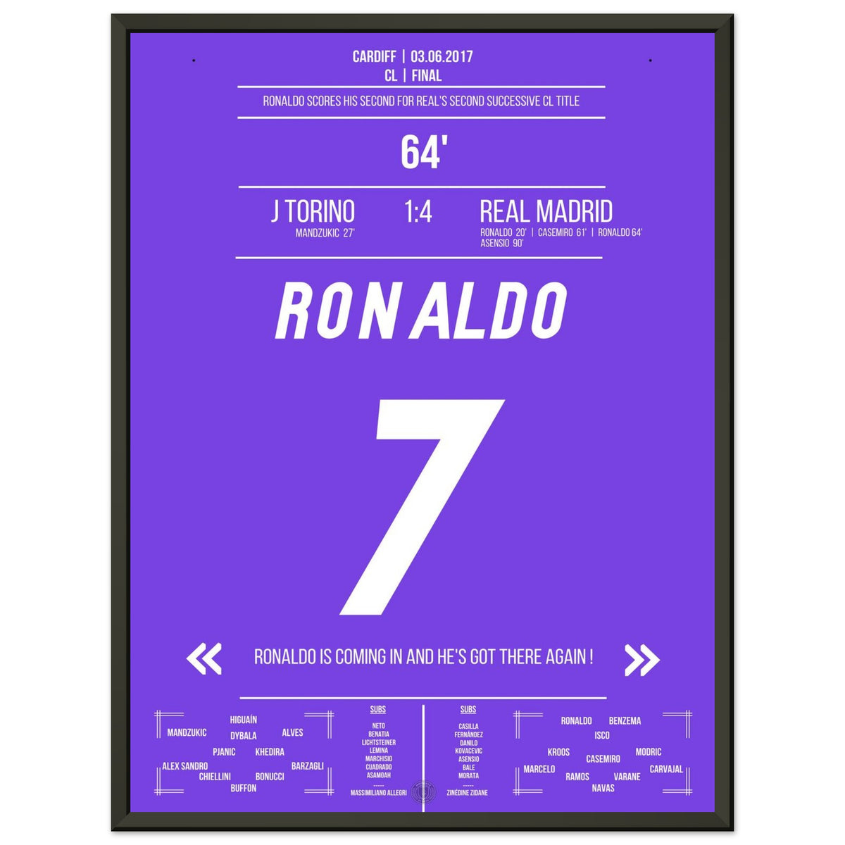 Ronaldo marque lors d'une victoire écrasante en finale 2017