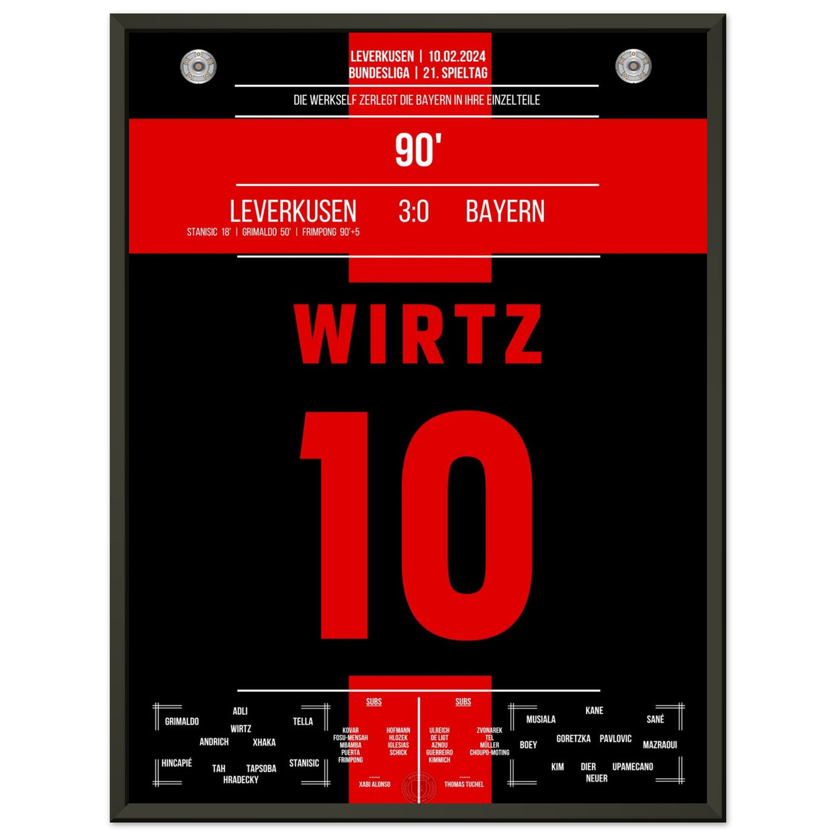 Leverkusen's impressive win against Bayern in 2023/24