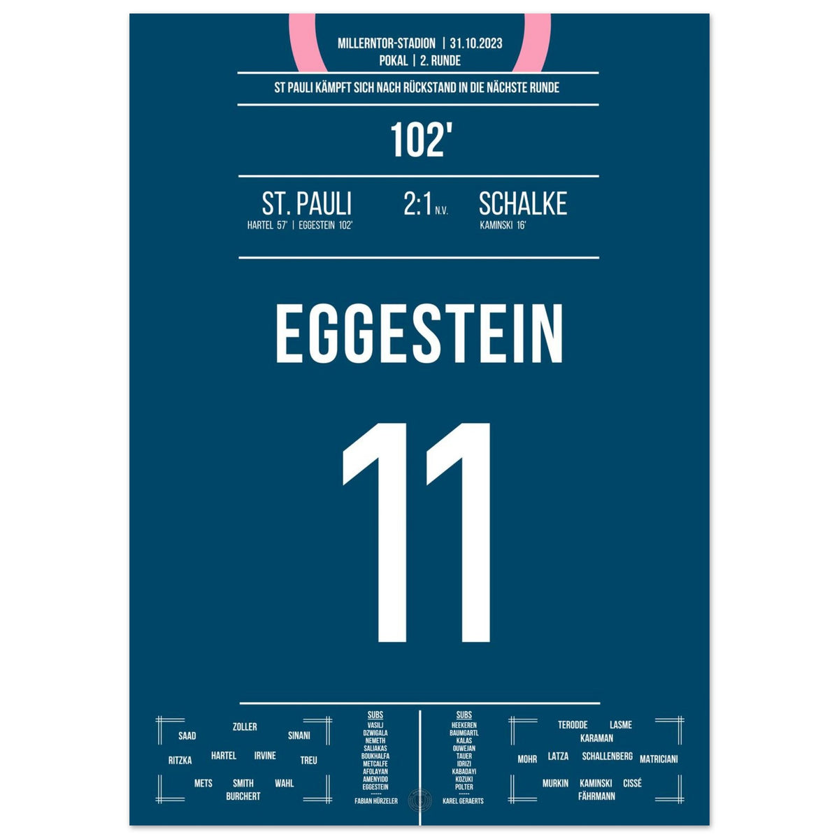 But de la tête d'Eggestein contre Schalke en Coupe 2023