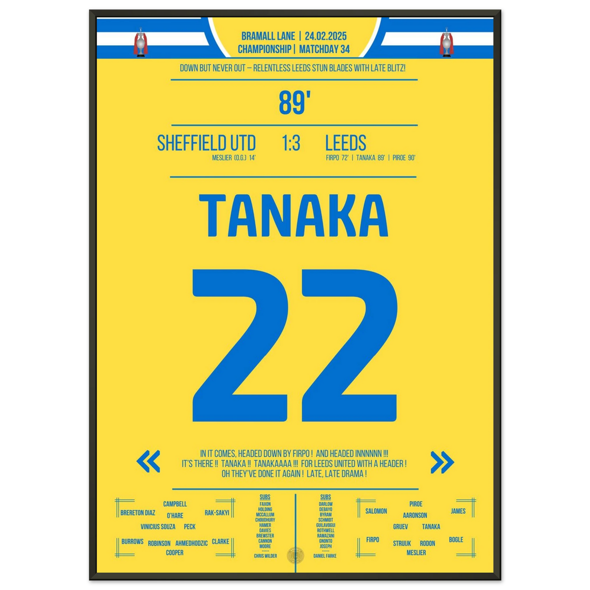 Le moment qui a tout changé – Tanaka couronne le retour !
