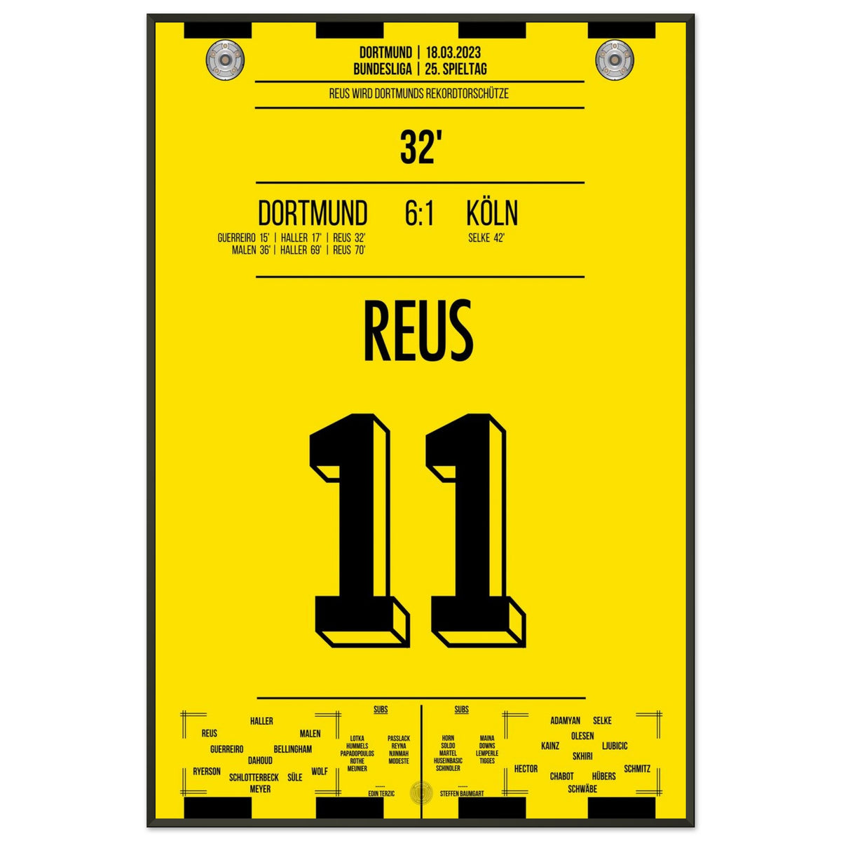 Le but record de Reus contre Köln en 2023