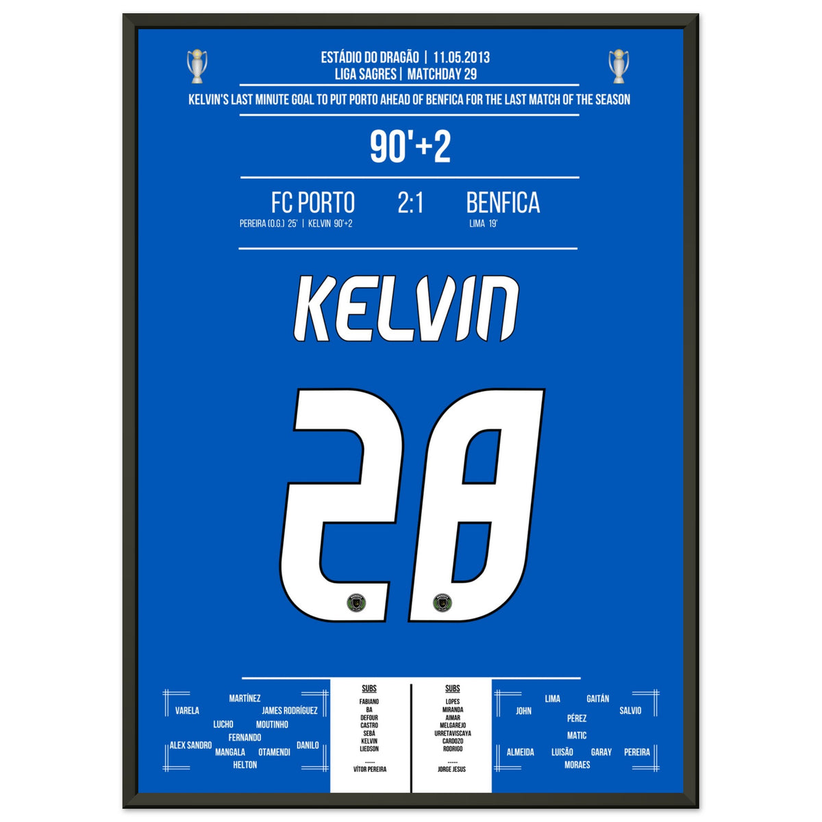 Le but décisif de Kelvin pour Porto dans la course au titre 2013