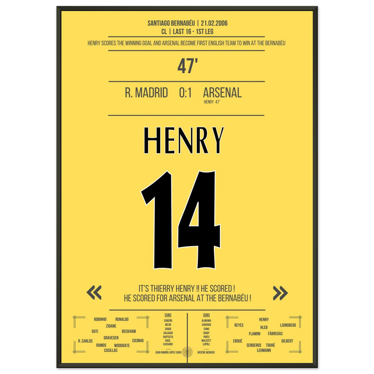 Le but en solo légendaire de Thierry Henry au Bernabéu en 2006