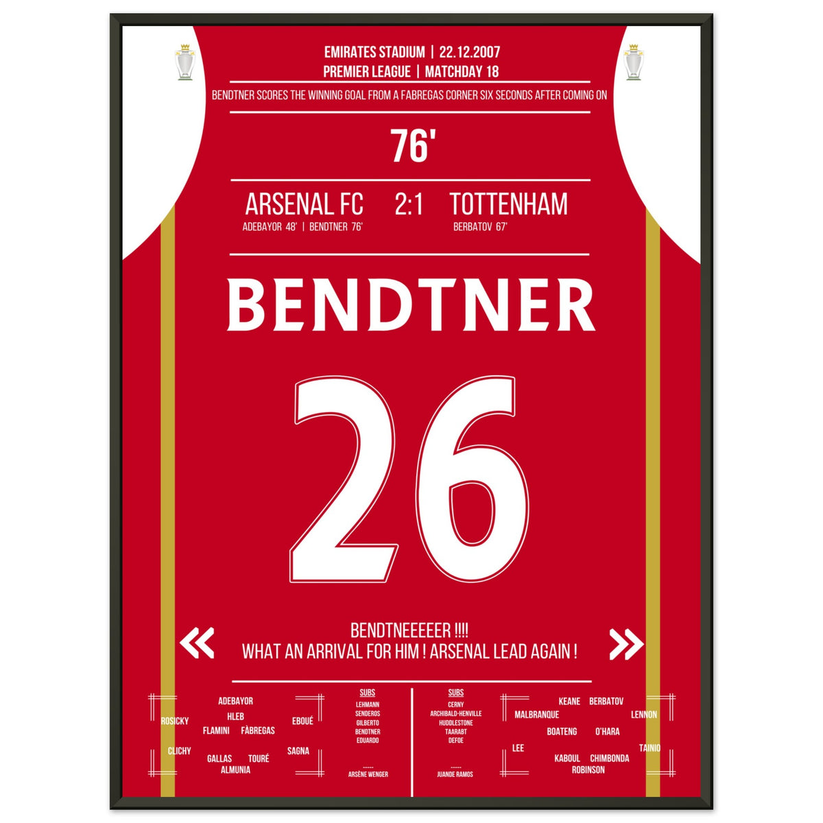 But gagnant de Bendtner 6 secondes après avoir été remplacé en NLD