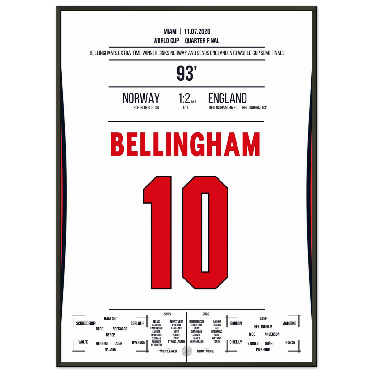 Bellingham shoots England into the semi-finals