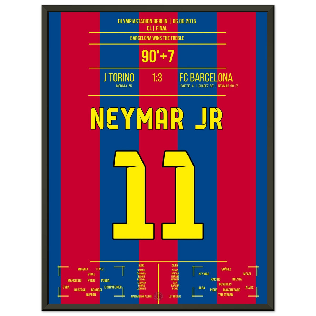 Neymar boucle le triplé de Barcelona en finale 2015
