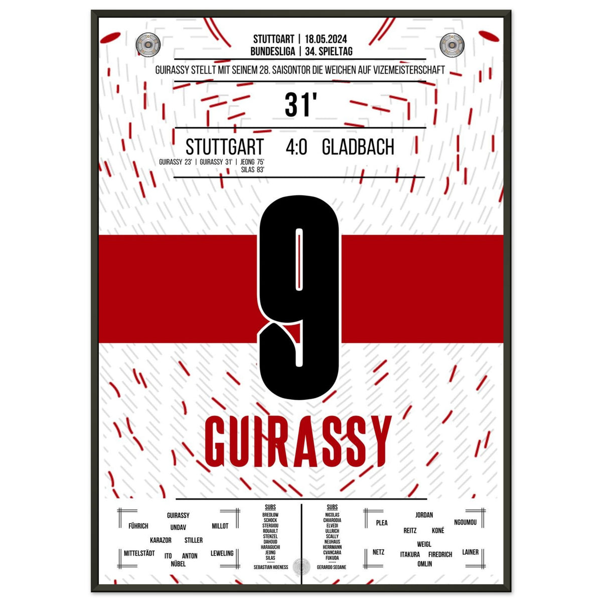 Guirassy leads Stuttgart to the German runner-up in 2024 with a brace