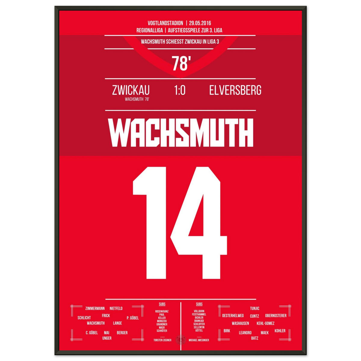 Wachsmuth ramène Zwickau en 3e ligue