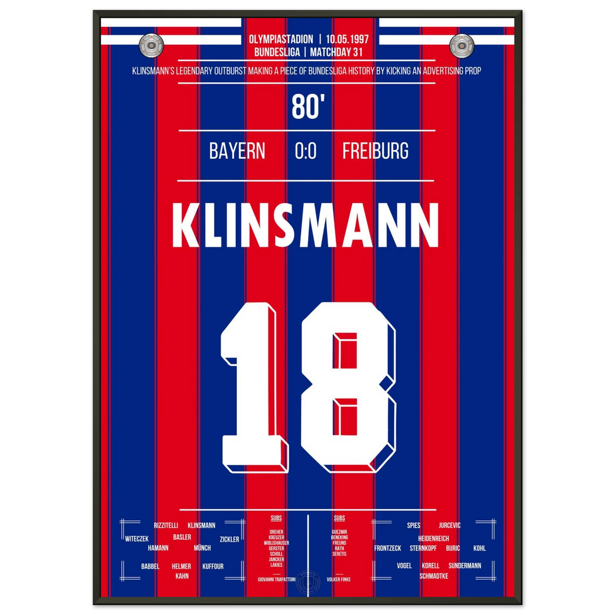 Le légendaire coup de pied de Klinsmann en 1997