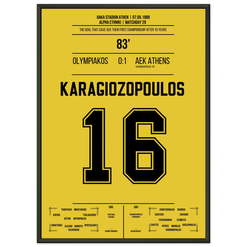 AEK holt die erste Meisterschaft nach 10 Jahren in 1989