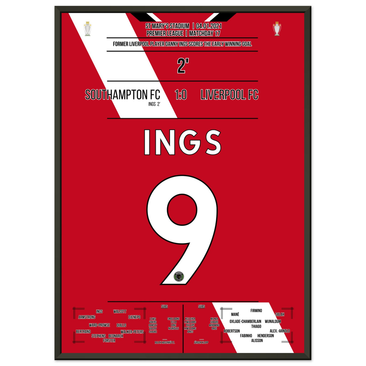 Ings früher Siegtreffer gegen Liverpool in 2021
