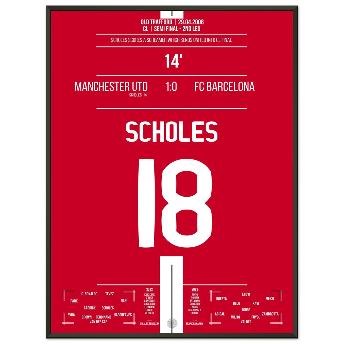 Scholes propulse United en finale de 2008 avec un but de rêve