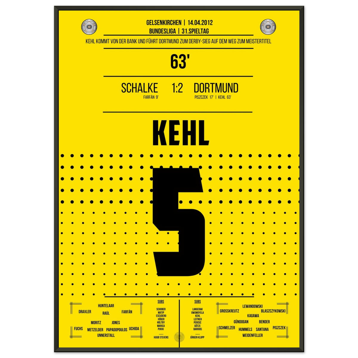 Kehl propulse Dortmund vers une victoire dans le derby en route vers le championnat