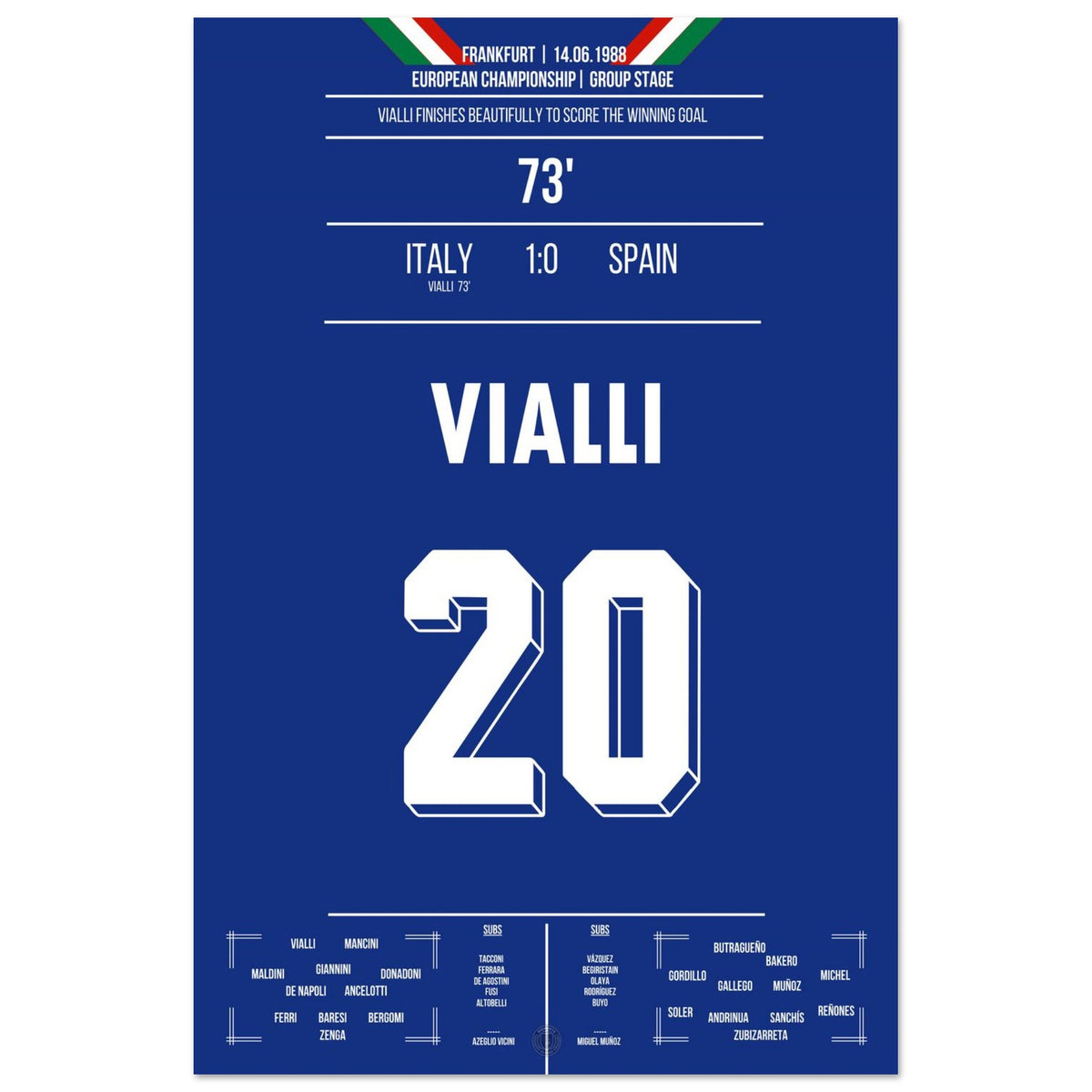 Vialli's Siegtor gegen Spanien bei der Europameisterschaft 1988