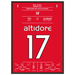 Alkmaar gewinnt zum vierten mal in der Vereinsgeschichte den Pokal 50x70-cm-20x28-Schwarzer-Aluminiumrahmen