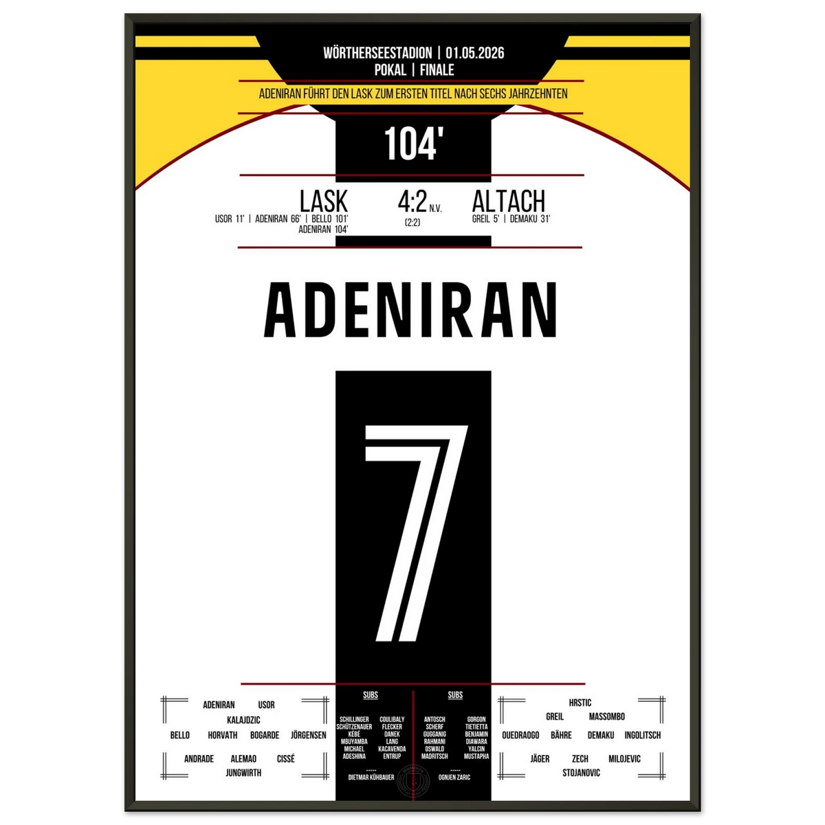 Premier titre en 61 ans ! Adeniran marque deux fois pour remporter la coupe