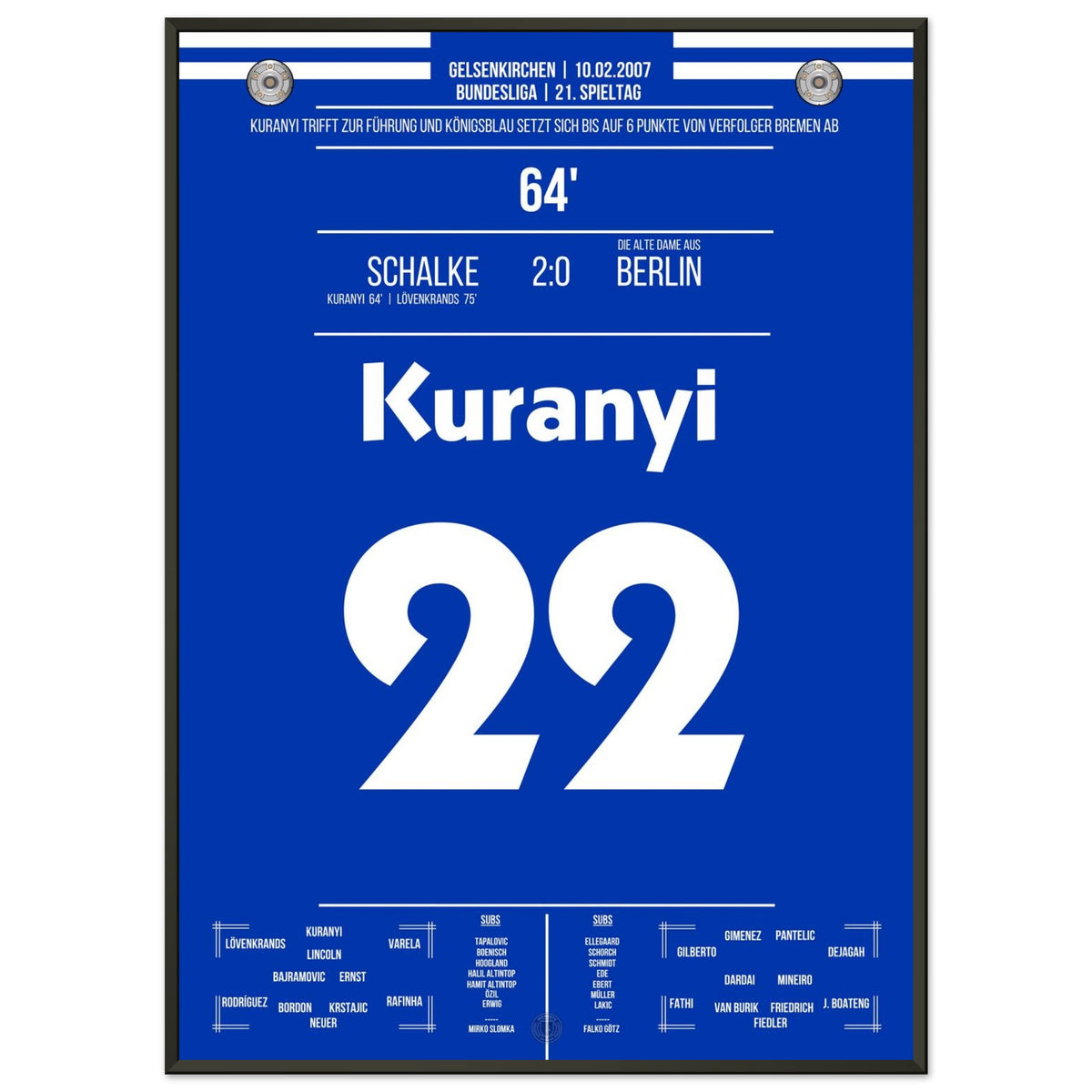 Premier but de Kuranyi pour Schalke lors de son 150e match de Bundesliga