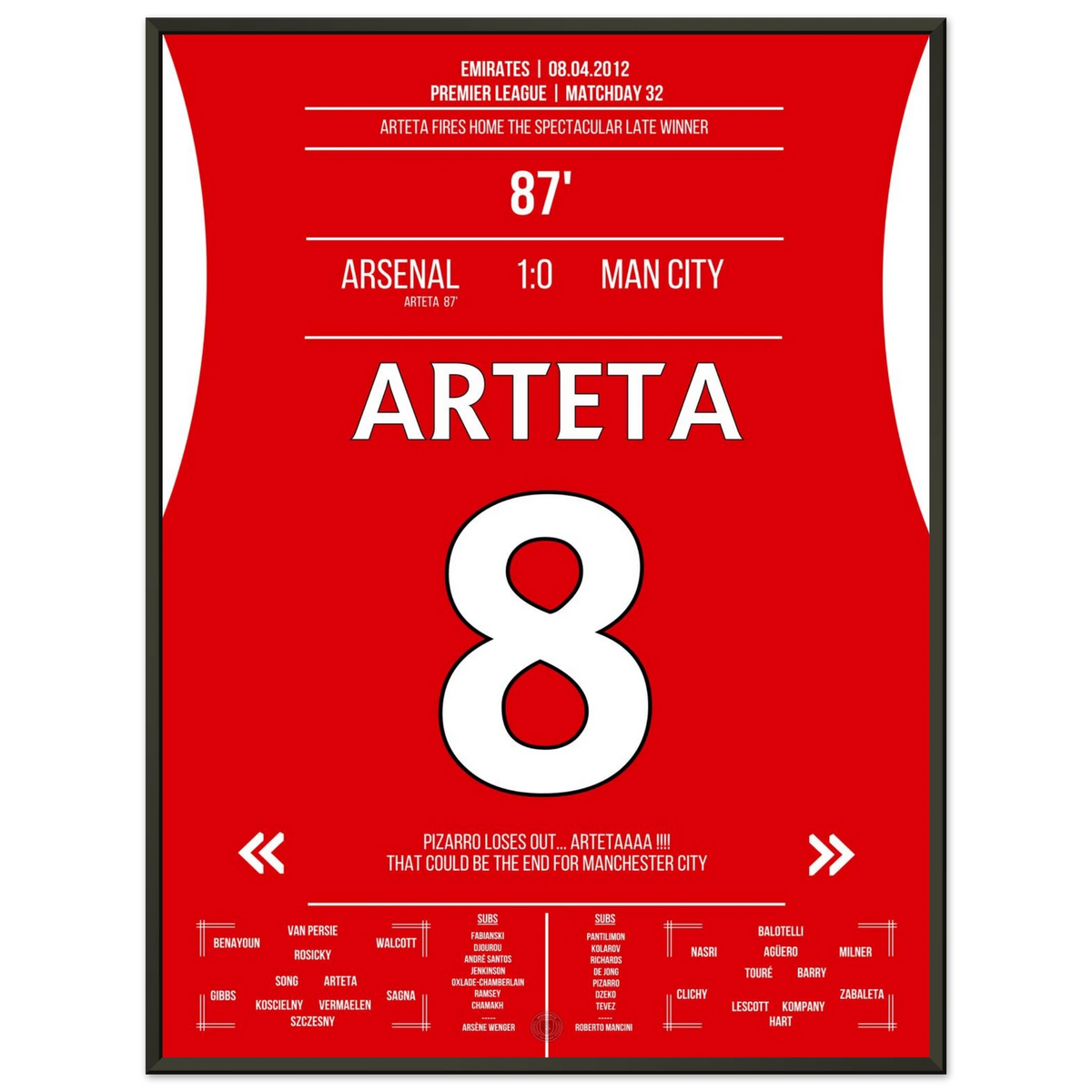 Arteta décide du meilleur match avec un but de rêve