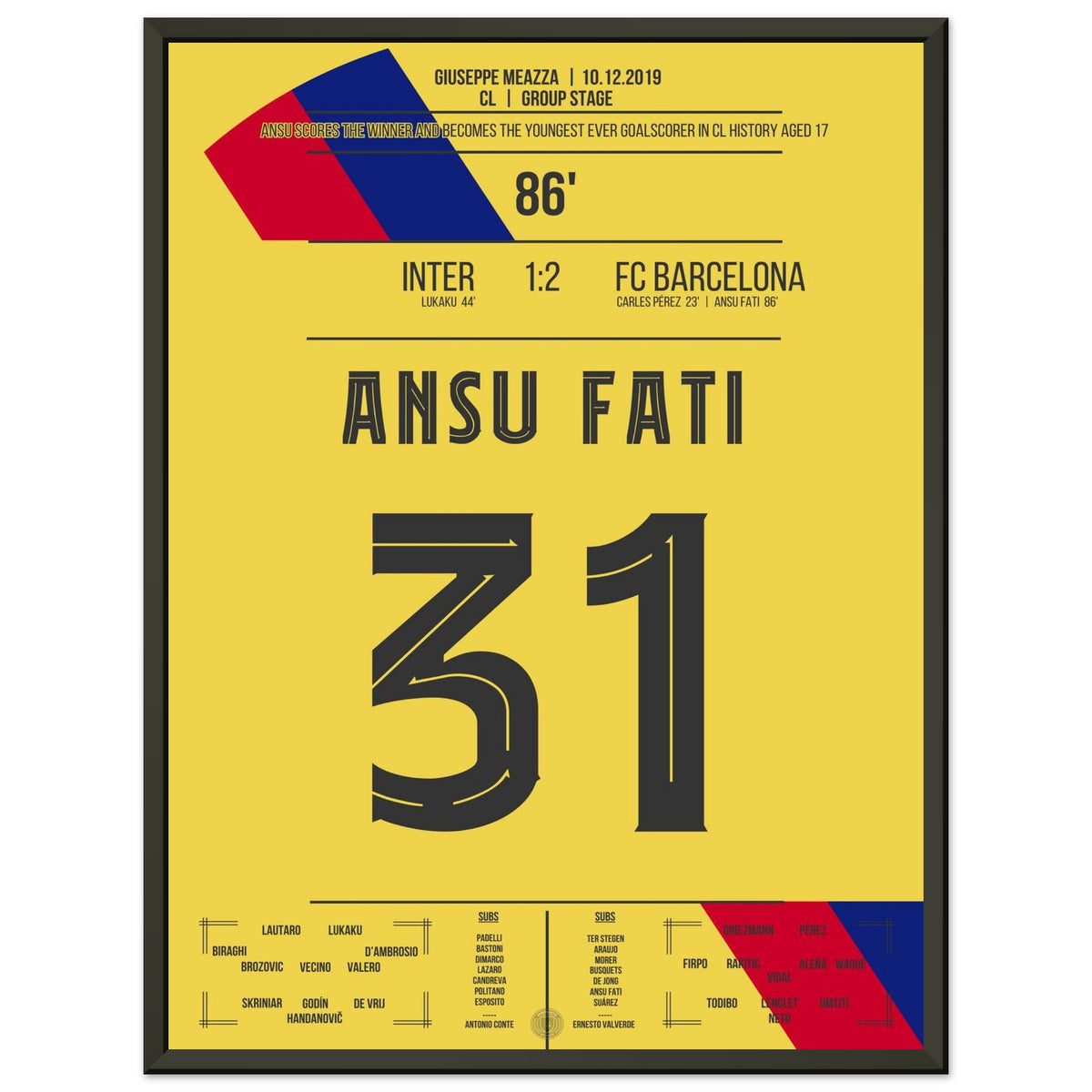 Ansu Fati devient le plus jeune buteur de la Ligue des Champions de l'histoire avec le but vainqueur