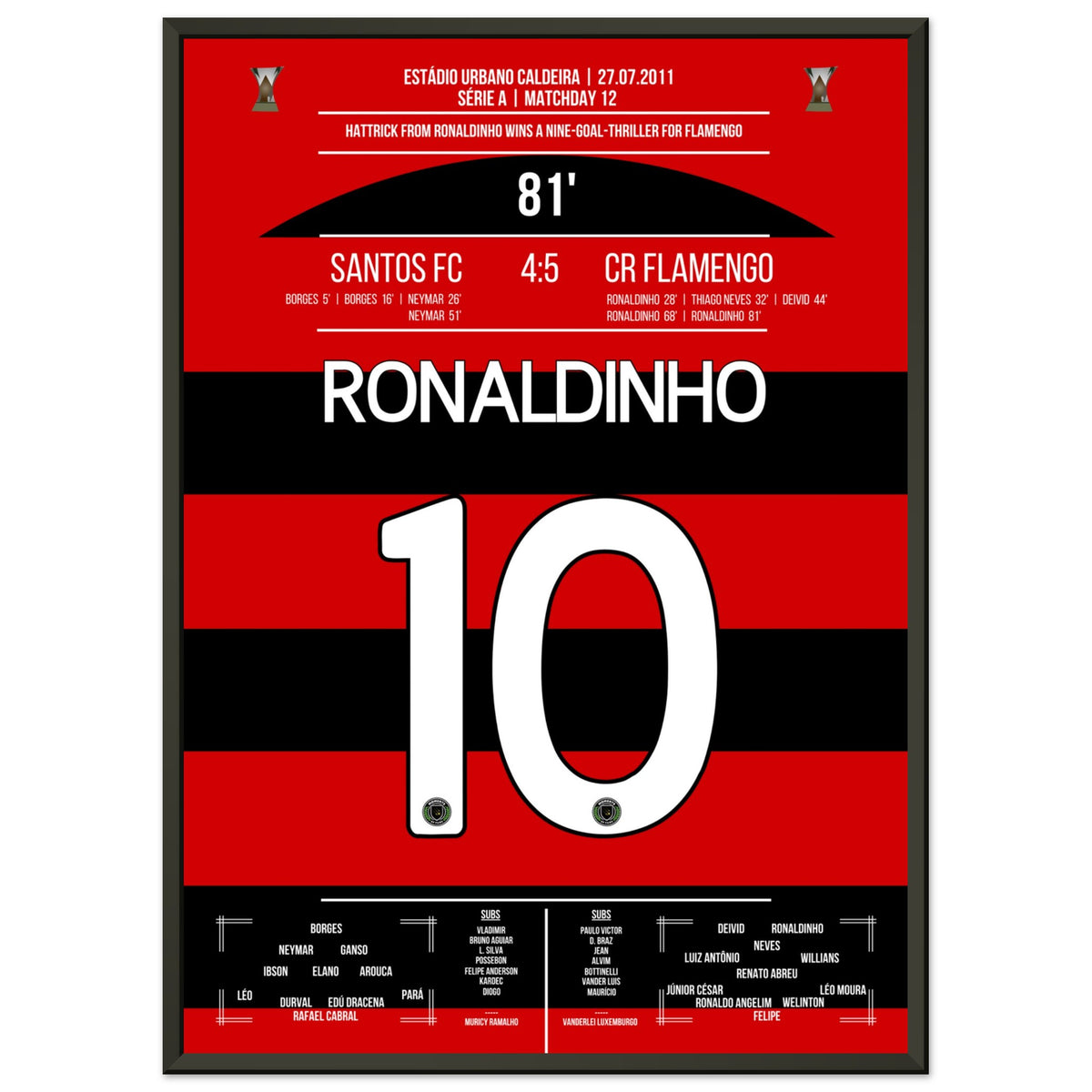 Tour du chapeau de Ronaldinho pour gagner dans un spectacle fou de 9 buts