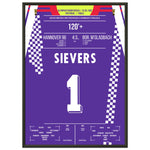 Sievers wird zu Hannover's Pokalheld 1992 50x70-cm-20x28-Schwarzer-Aluminiumrahmen