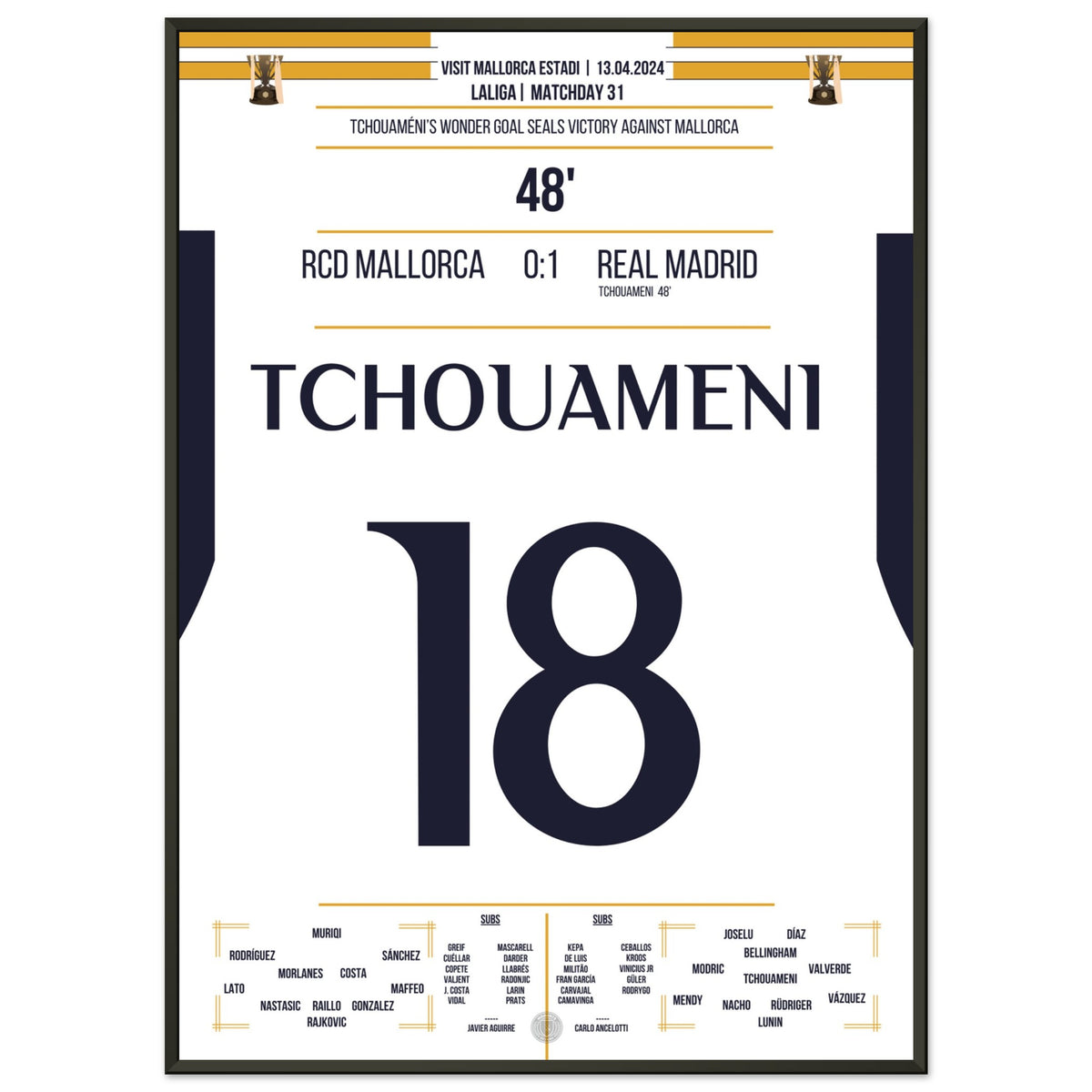 Tchouameni's dream goal for victory against Mallorca