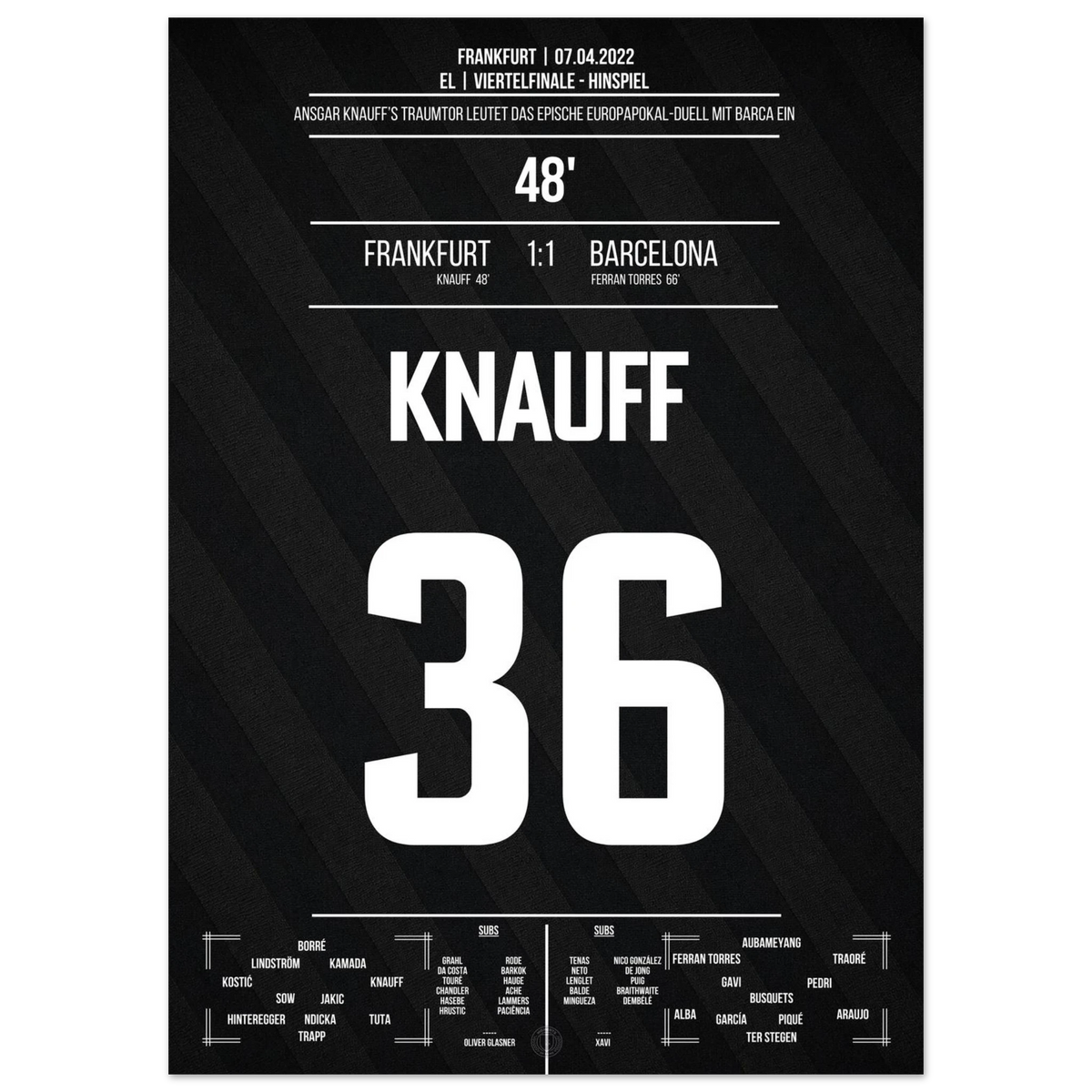 Le but de rêve de Knauff contre Barcelone