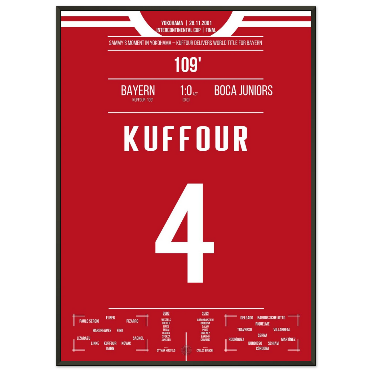 Kuffour fires Bayern to the 2001 World Club Cup victory