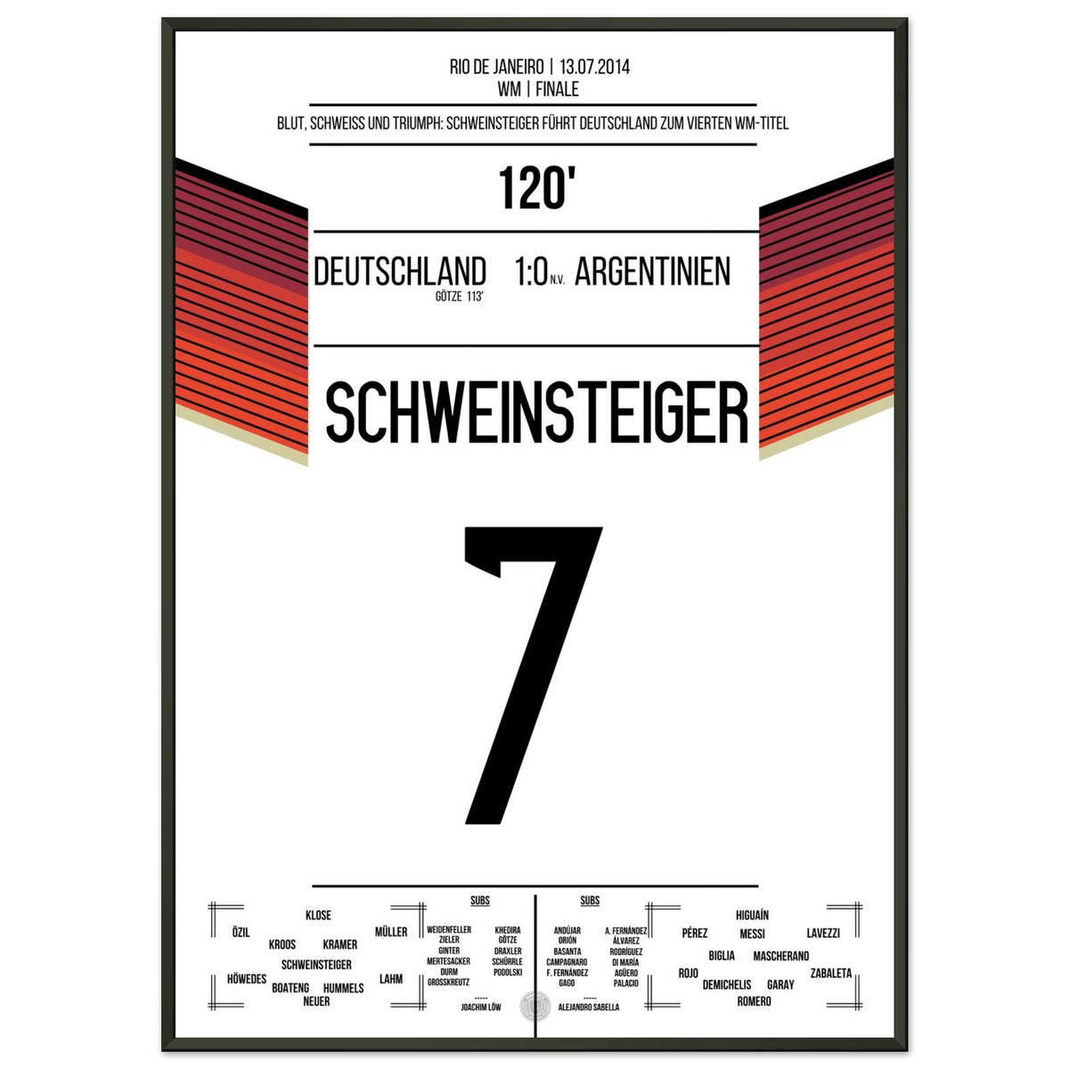Le coup sanglant de Schweinsteiger mène l'Allemagne au titre de la Coupe du monde 2014