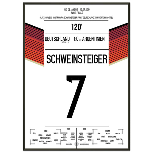 Le coup sanglant de Schweinsteiger mène l'Allemagne au titre de la Coupe du monde 2014
