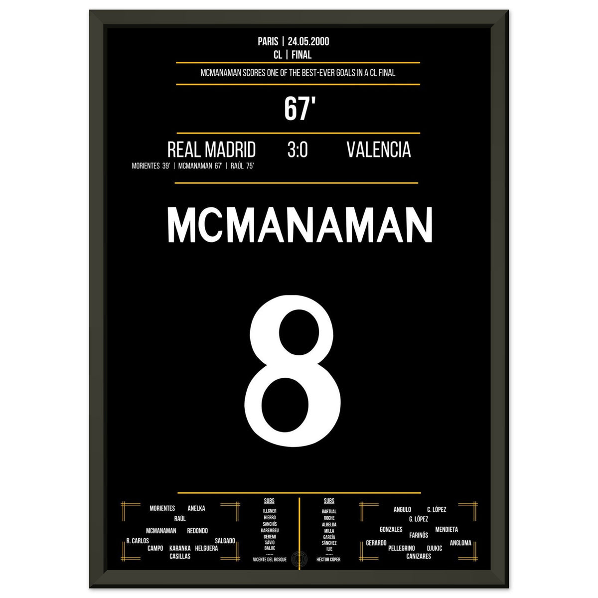Volée de McManaman lors de la finale 2000 contre Valence