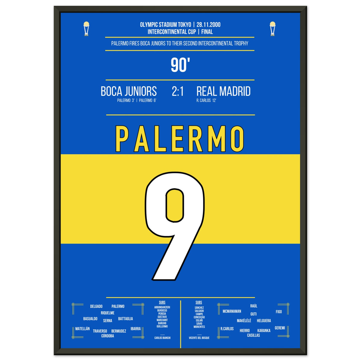 Palerme devient le héros de la victoire finale de Boca Juniors contre le Real en 2000