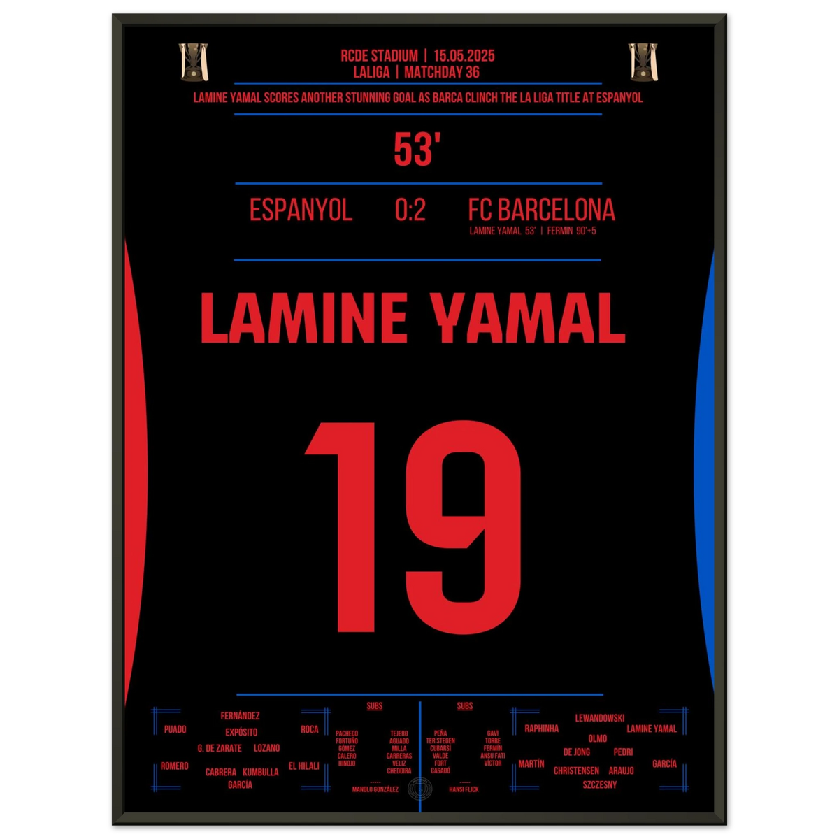 Lamine Yamal propulse Barcelone au championnat lors du derby à l'Espanyol