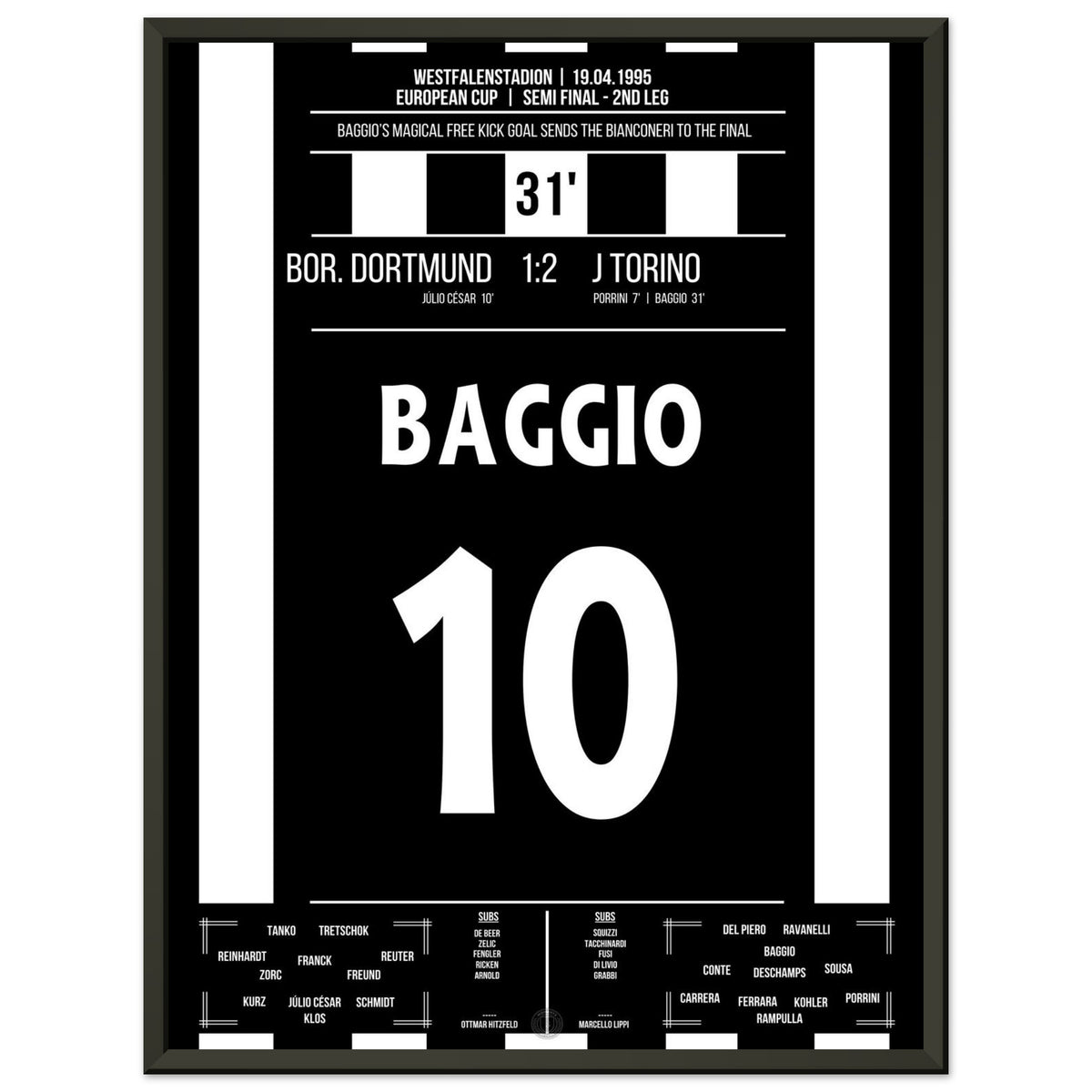 Le but magique de Baggio sur coup franc pour atteindre la finale