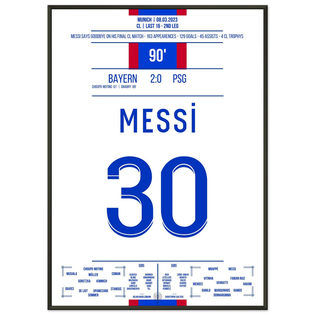 Les adieux de Messi à la grande scène de CL