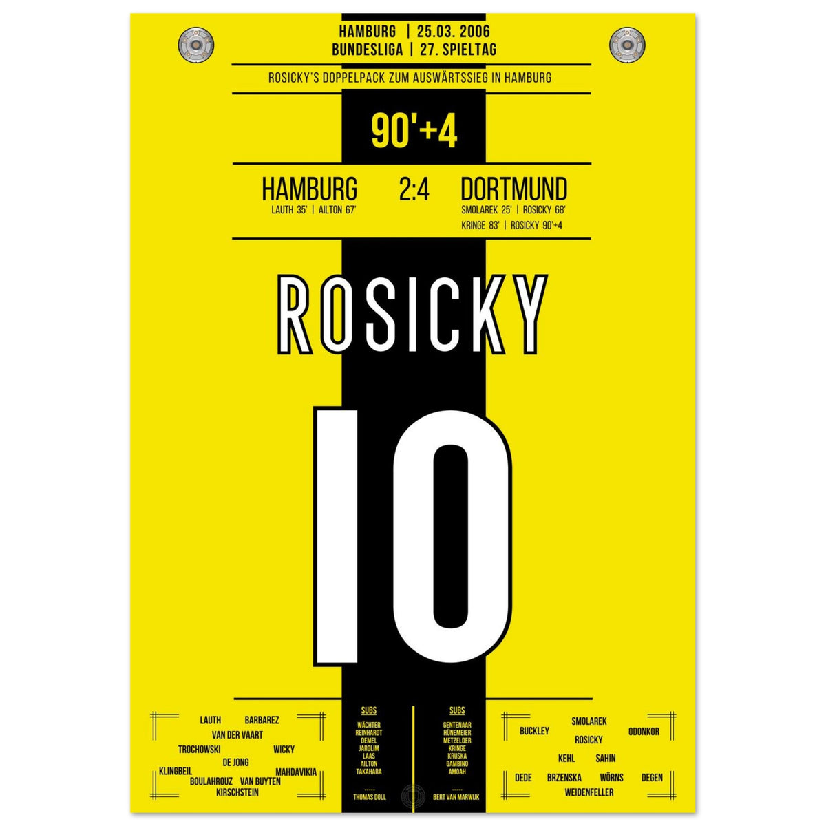 Le doublé de Rosicky contre Hambourg en 2006