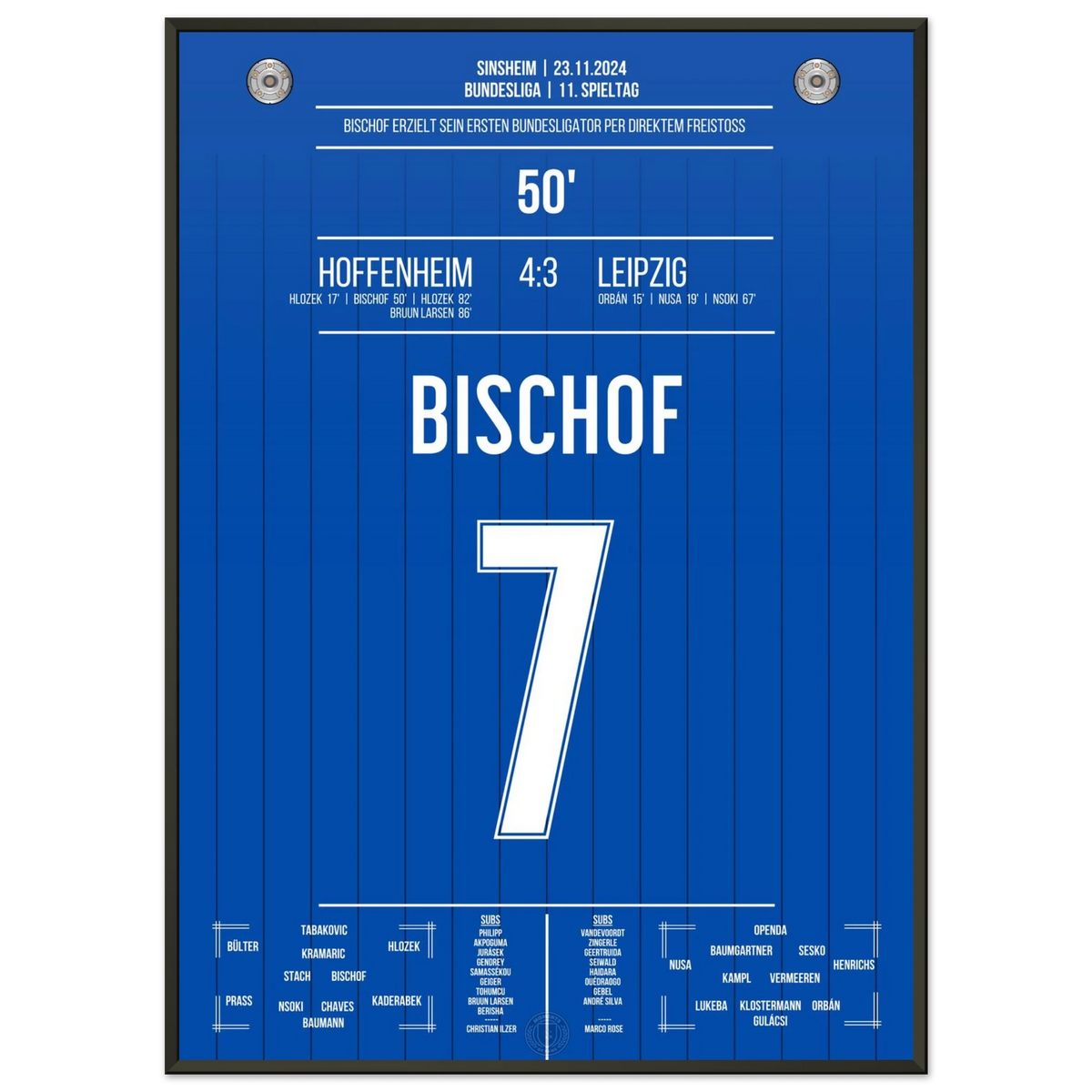 Bischof marque son premier but en Bundesliga