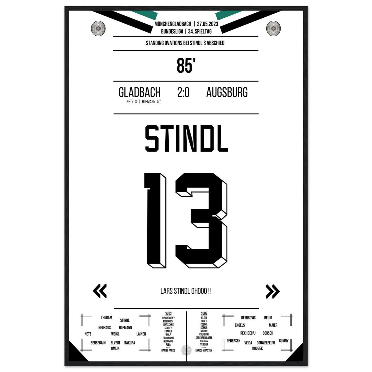 Les adieux de Stindl en 2023