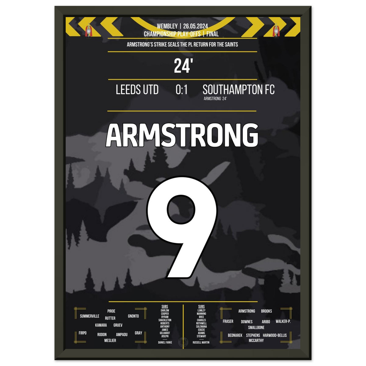 Armstrong shoots the Saints back into the Premier League.