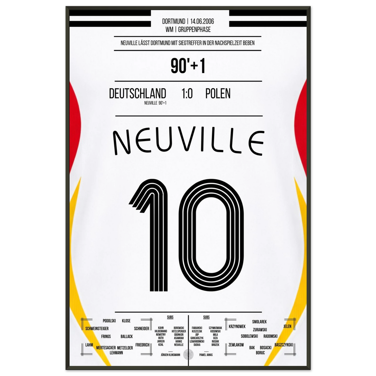 Neuville's last-minute salvation against Poland at the 2006 World Cup