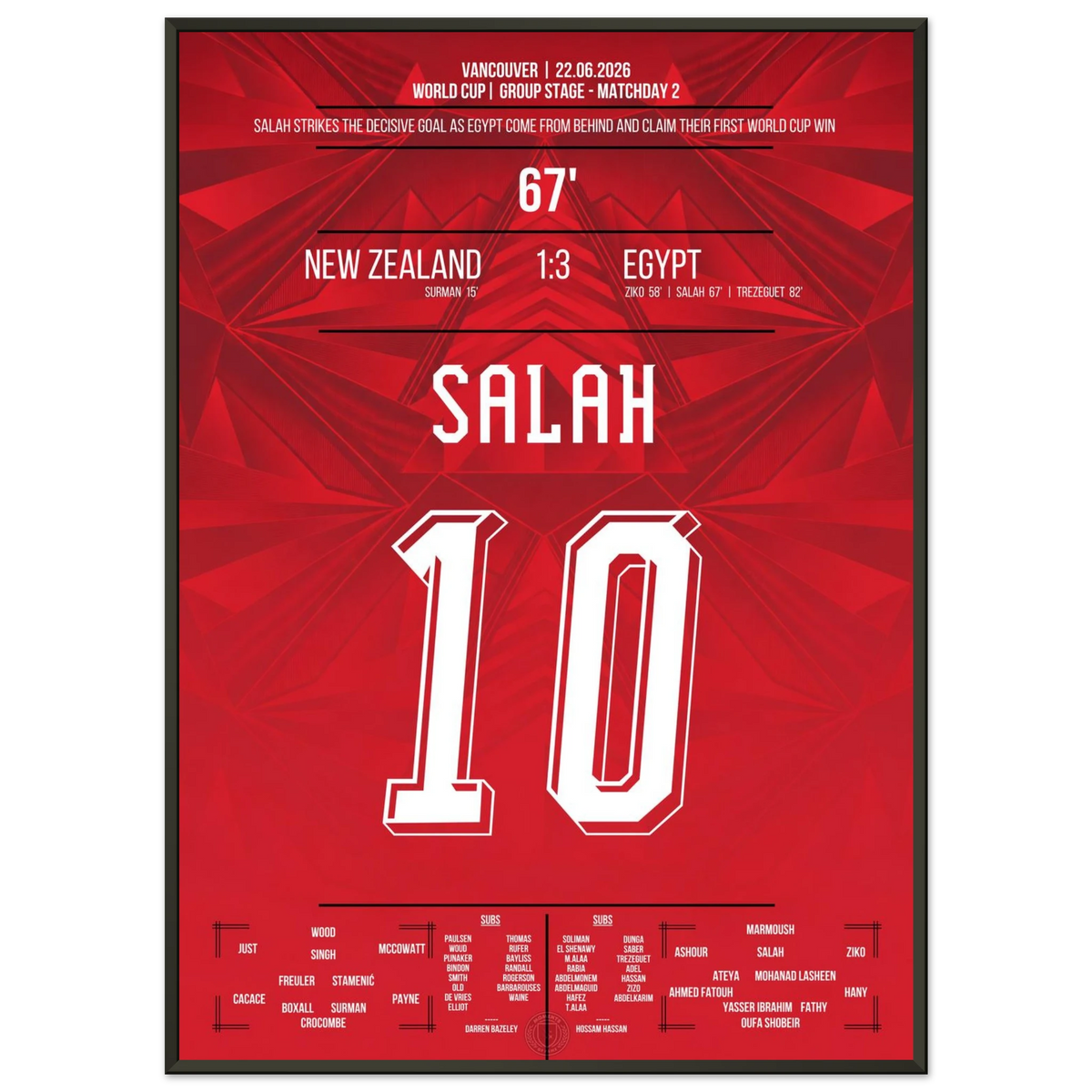 Salah marque et plonge l'Égypte dans le chaos. K.o.  rond