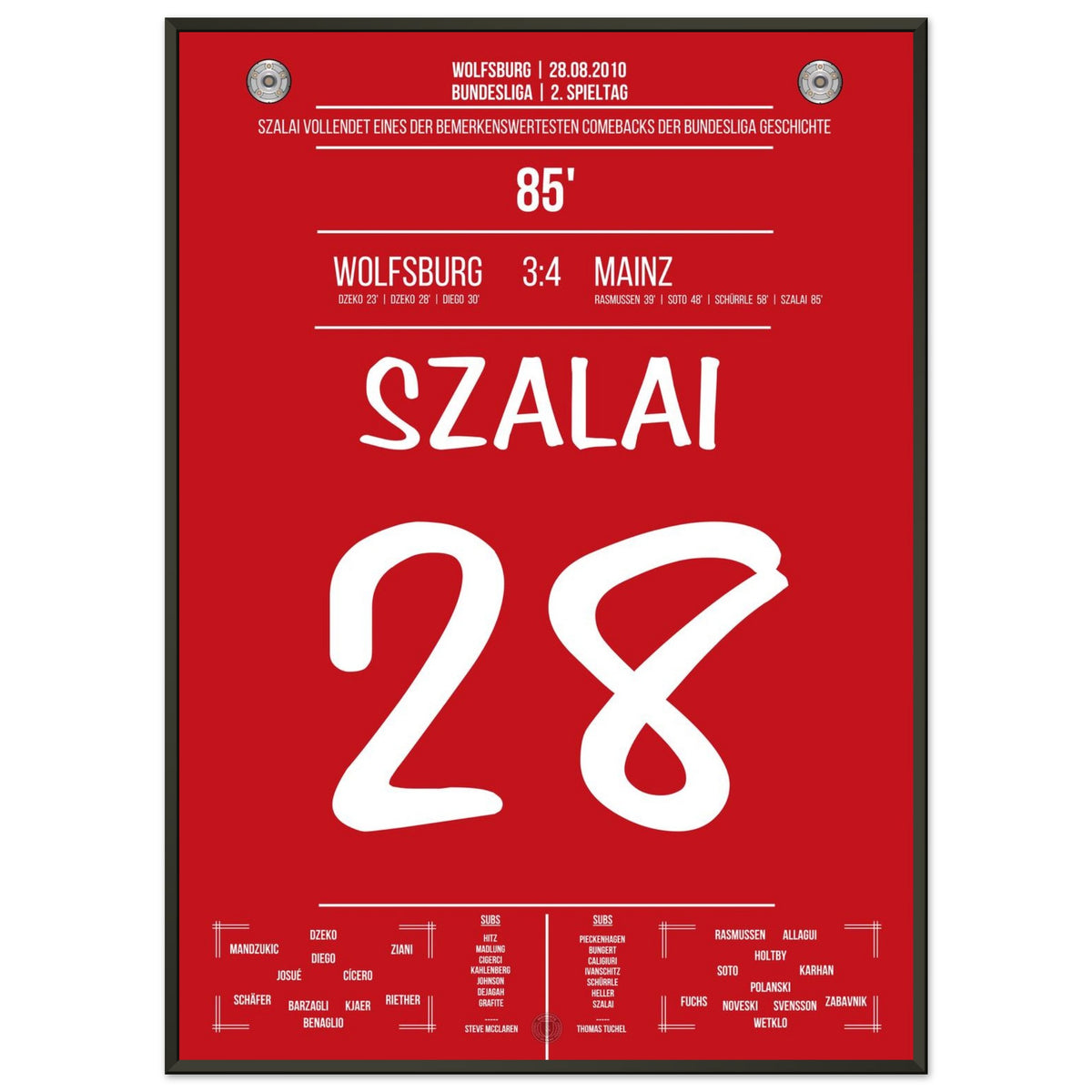 Mainz with one of the greatest comebacks in Bundesliga history